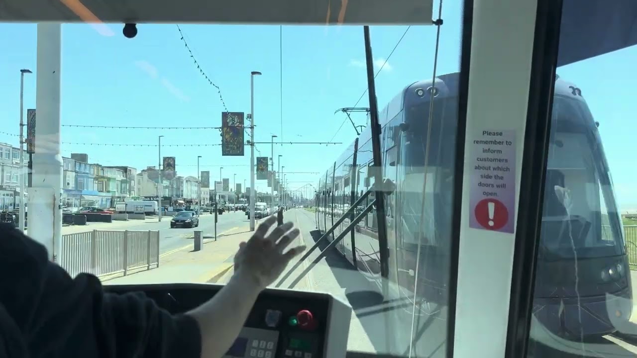 Blackpool Tram Ride From North Station to Starr Gate