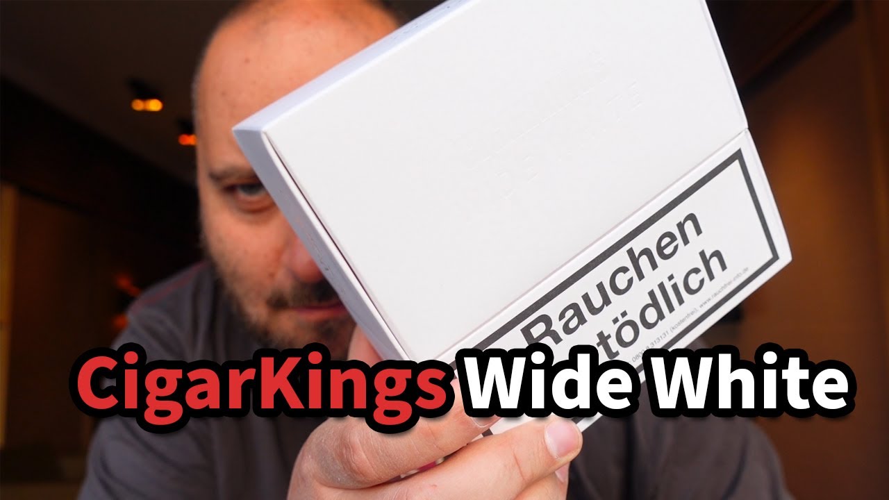 Unboxing (plus Smoking) - CigarKings Wide White