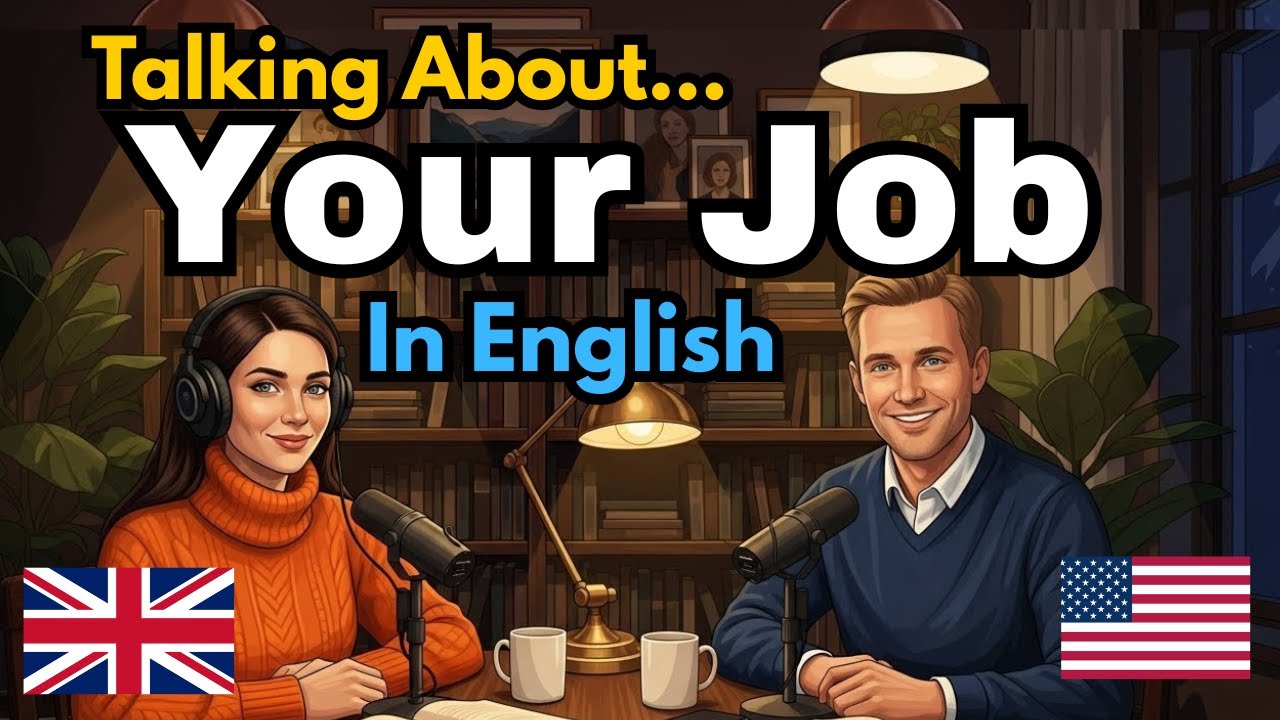 How to talk about your job in English at work | Job vocabulary and speaking practice