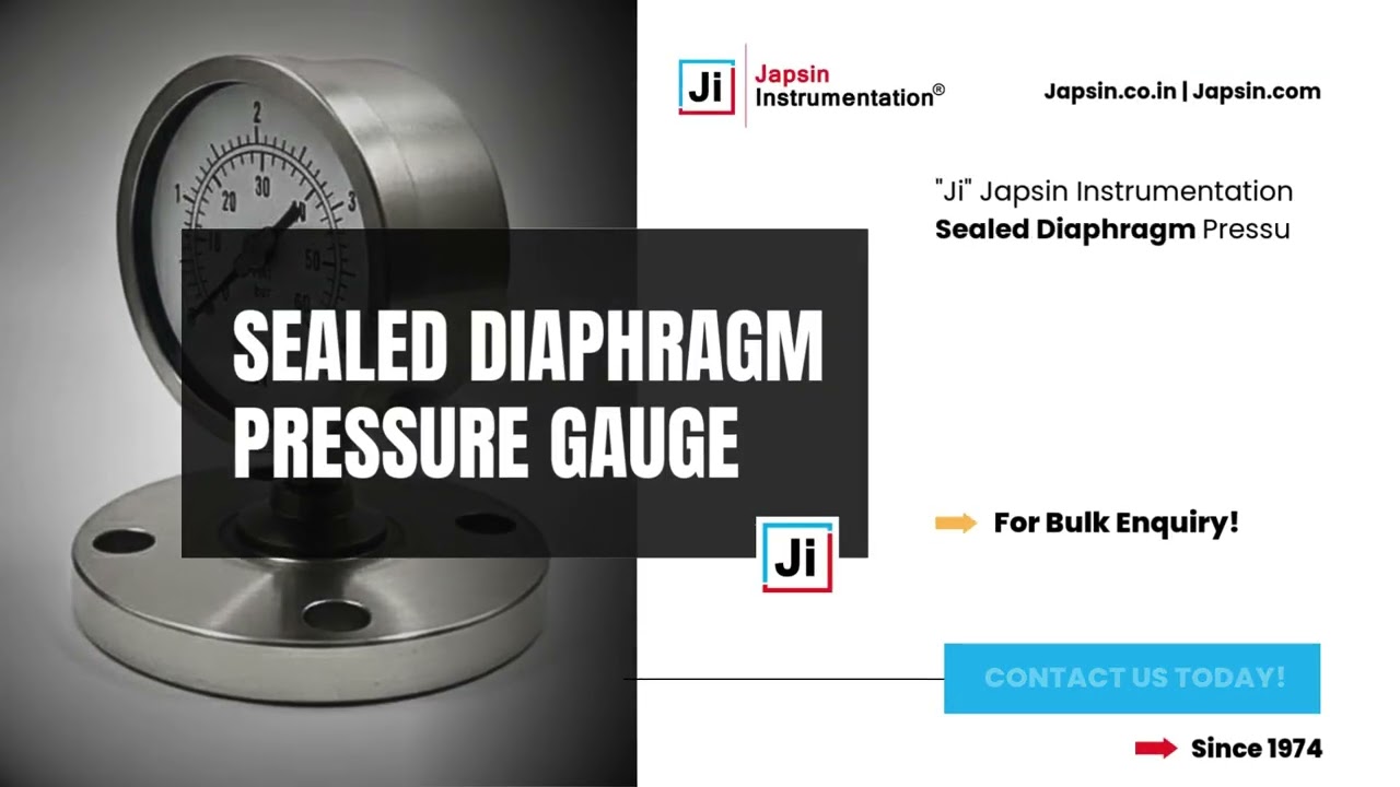 Industrial Sealed Diaphragm Pressure Gauge | High corrosion resistance | Japsin Instrumentation