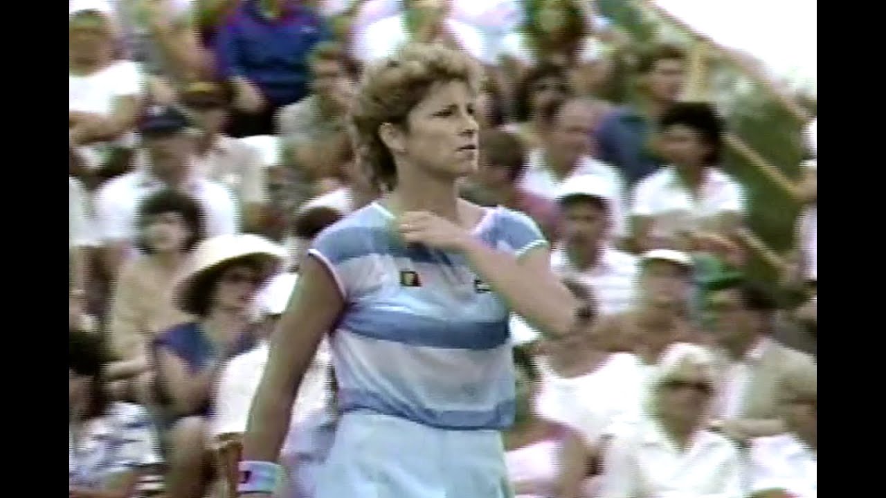 Chris Evert vs  Carling Bassett Palm Beach Gardens 1985 SF 💛