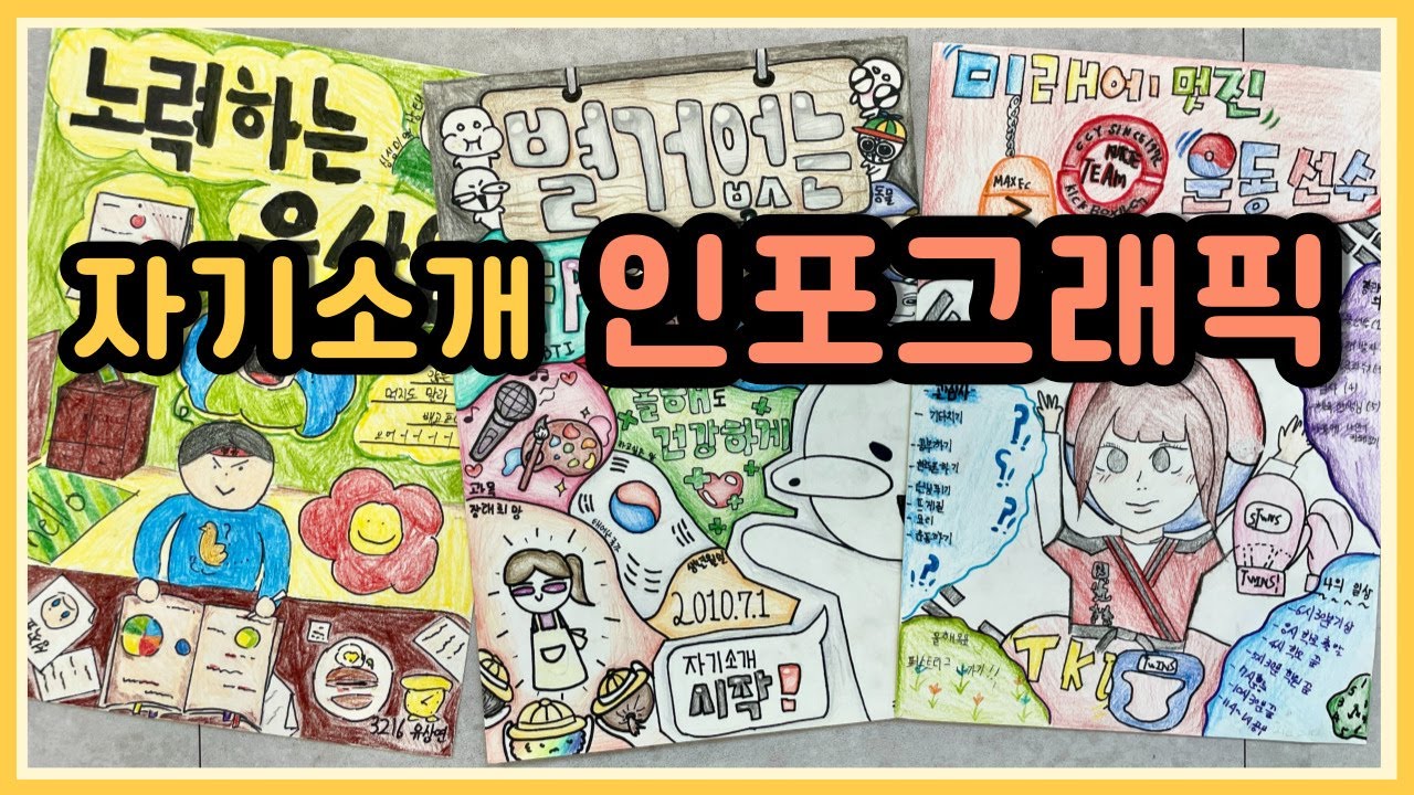 미술수업 자기소개 인포그래픽