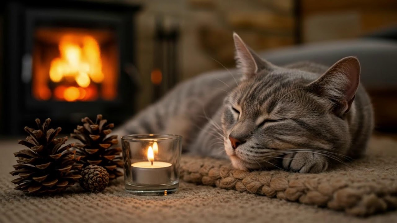 Calming Music For Cats 🐈 Anxiety Relief With Soft 432Hz Sleep Sounds And Cozy Bedtime Atmosphere