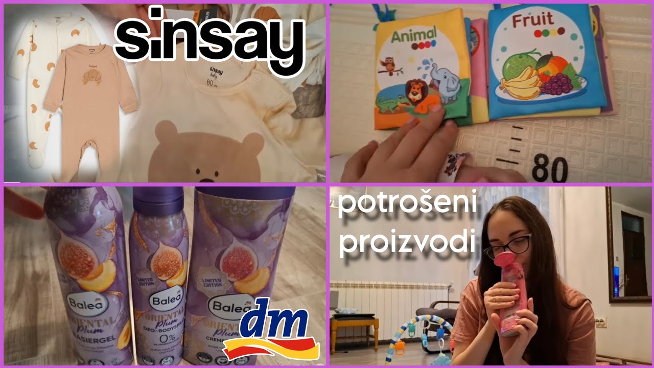 VLOG | Kupovina Dm i Maxi, Sinsay paket, Potrošeni proizvodi
