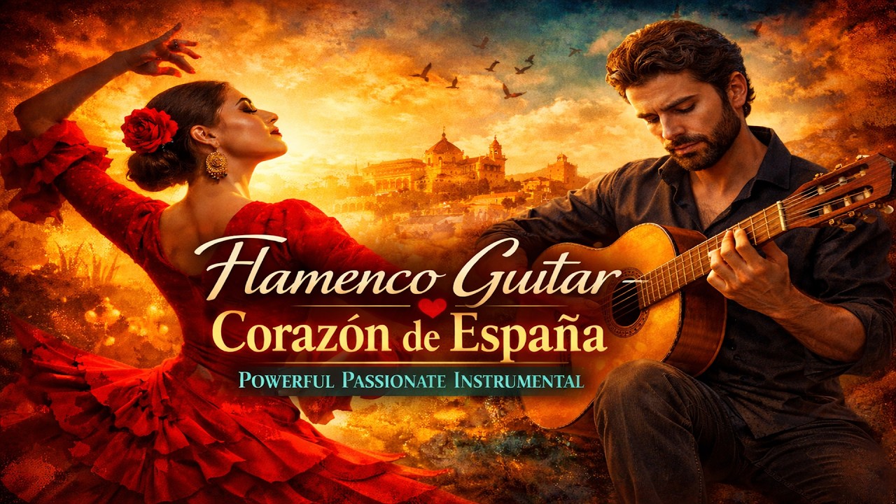 Flamenco Guitar &ndash; Coraz&oacute;n de Espa&ntilde;a | Powerful Passionate Instrumental | BAILE FLAMENCO