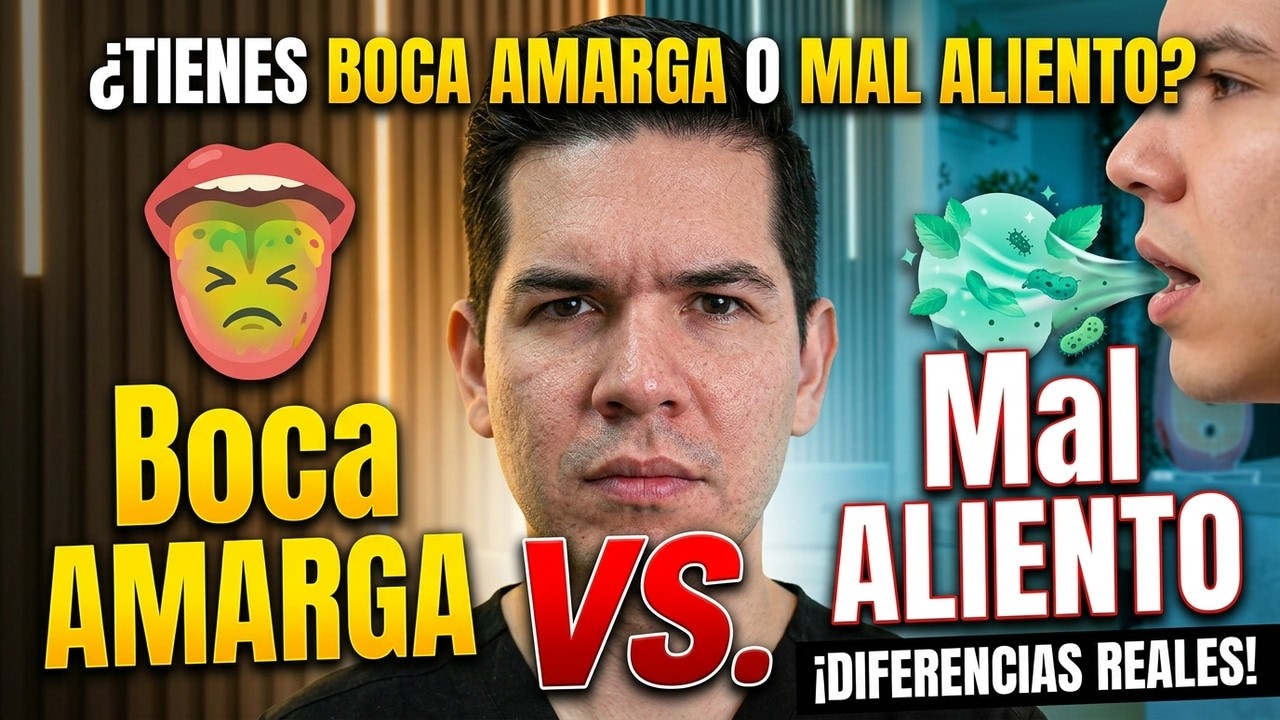 ¿MAL ALIENTO Por tener BOCA AMARGA?😩😱