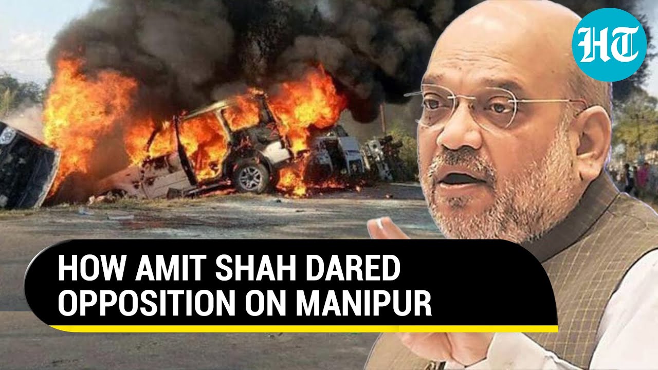 'Not Afraid Of Anyone': Amit Shah Roars In Parliament; Rips Opposition Over Manipur Deadlock