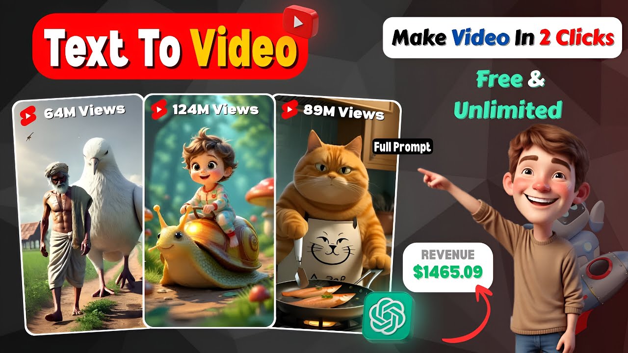 Free AI Text to Video Generator (Unlimited Videos) | Full tutorial from prompt to generating