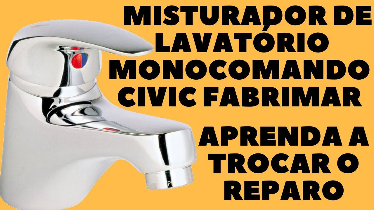 Como consertar misturador Monocomando de lavatório Civic Fabrimar / eliminando vazamentos