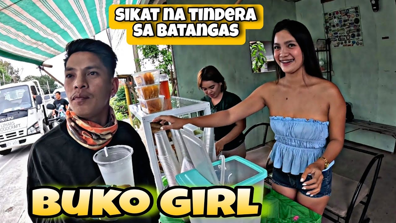 SIKAT NA MAGANDANG BABAE NA DINADAYO AT NAGTITINDA NG BUKO SA BATANGAS 