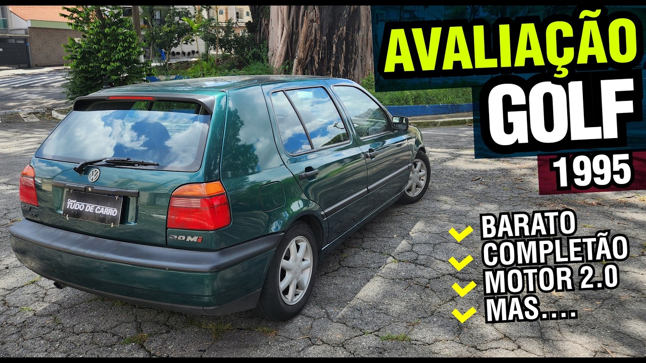 Volkswagen Golf 1995 -  MK3  - Acabamento melhor que Polo, Nivus e outros Volkswagen modernos