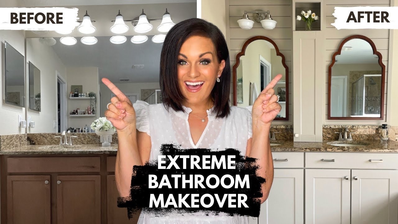 Extreme DIY BATHROOM MAKEOVER on a Budget!