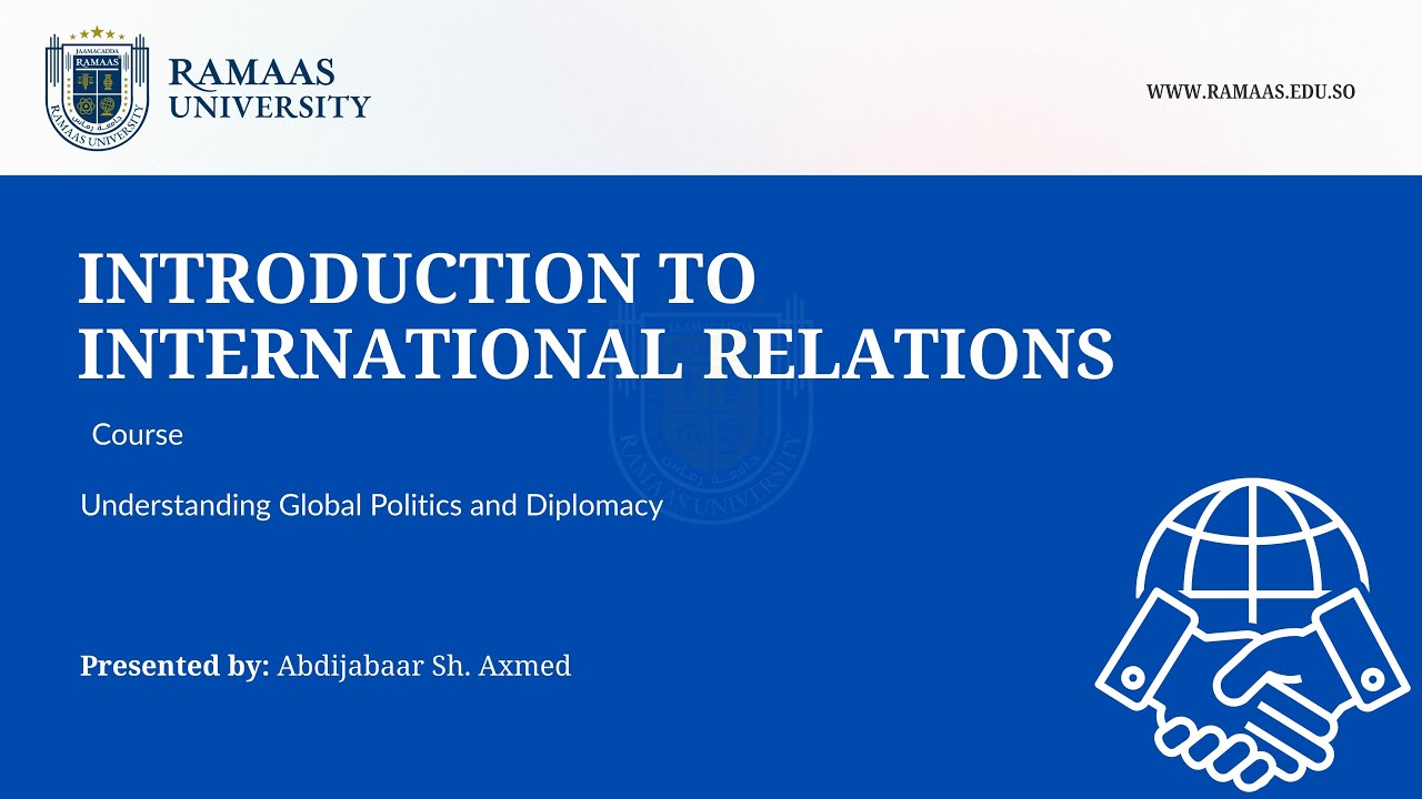 Lesson 9: International Organization and Int'l Institutions - International Relations Course at RU