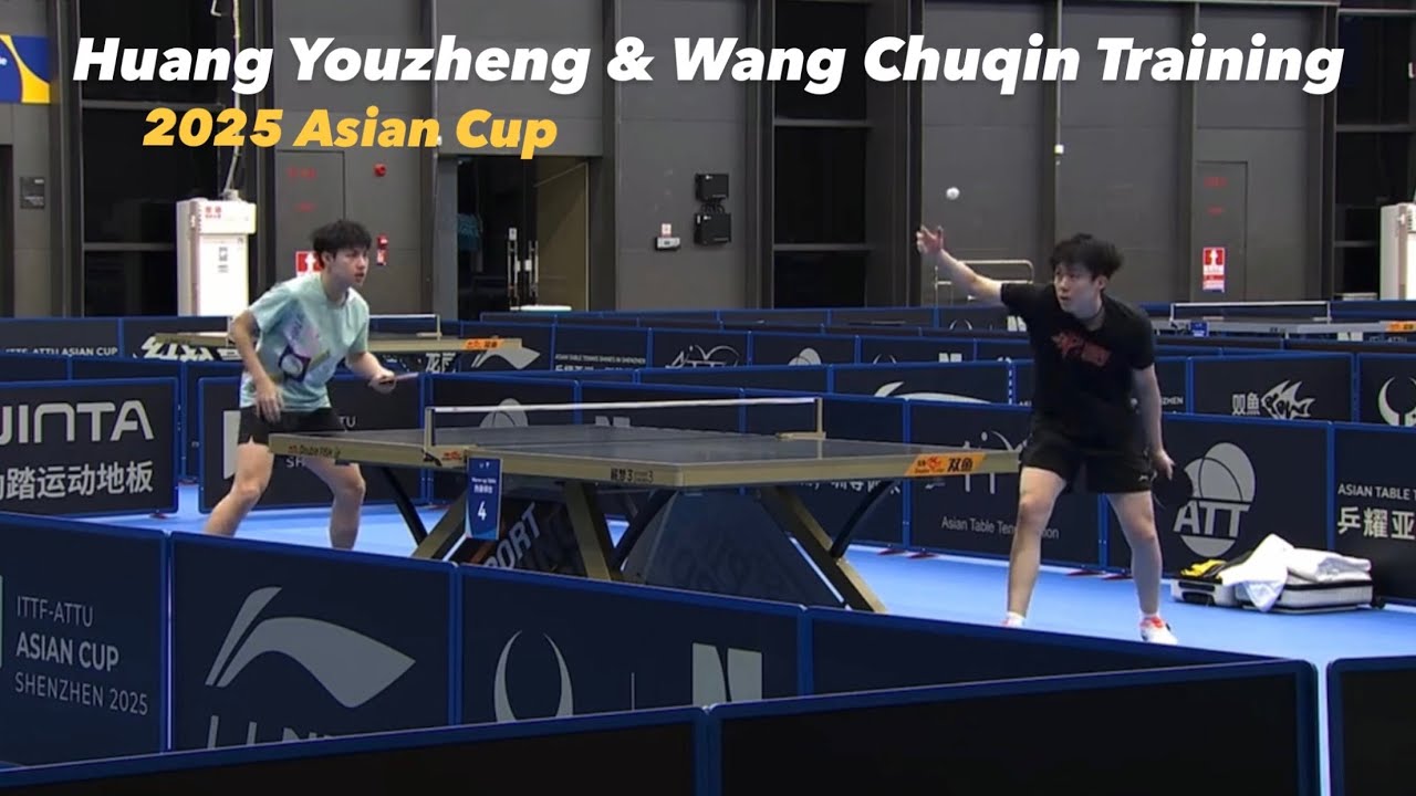 Absolute CONSISTENCY! Wang Chuqin 王楚钦 & Huang Youzheng 黃友政 Training | 2025 Asian Cup