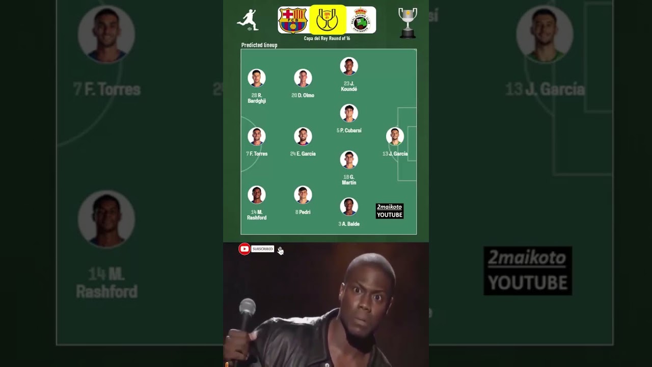 Barcelona VS Racing Santander: Predicted lineup 