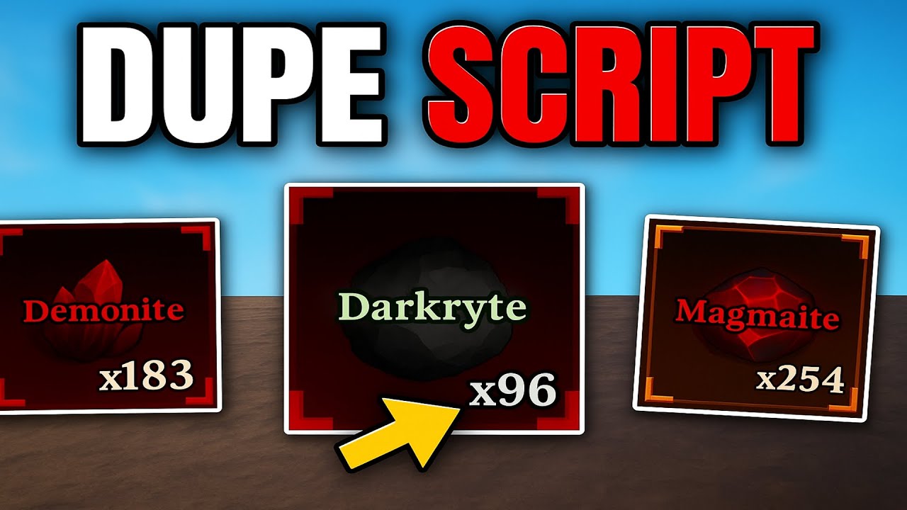 The Forge Script GUI | DUPE, INSTANT FORGE, AUTOFARM, MACRO, INSTANT KILL & More