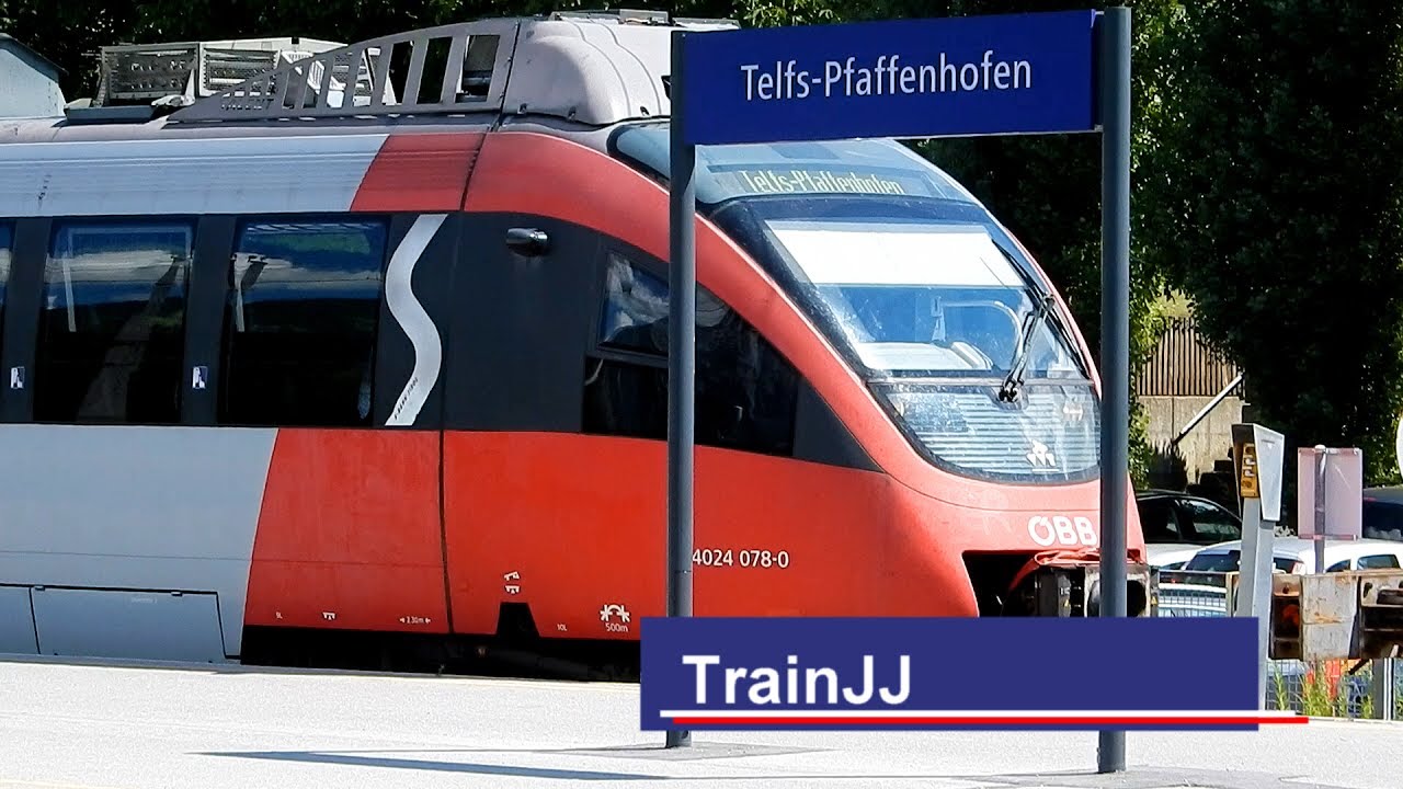 S-Bahn Tirol |ÖBB Railjet OFB |Güterzug Taurus + tonleiter |City Shuttle |Telfs-Pfaffenhofen Austria