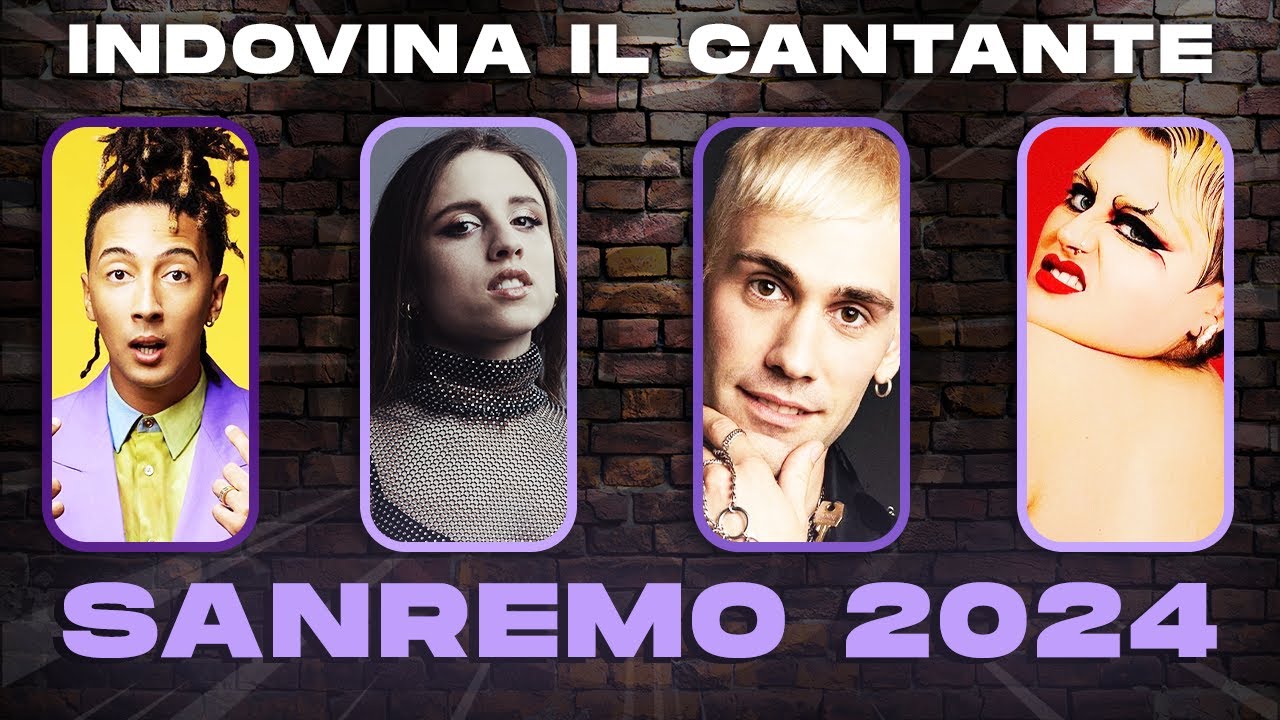 INDOVINA il CANTANTE DI SANREMO 🎵 SPECIALE SANREMO 2024