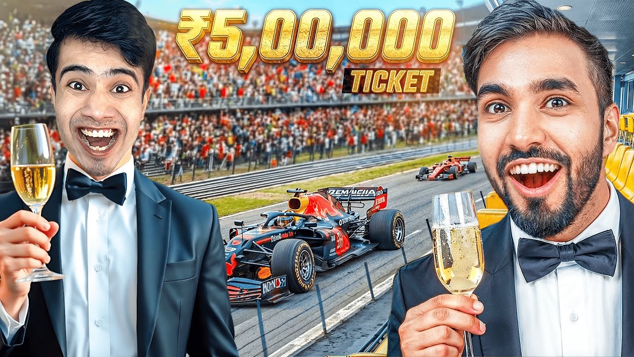 ₹1000 VS ₹5,00,000 F1 TICKETS OF TECHNO GAMERZ | FIRST TIME REACTION @Techno Gamerz