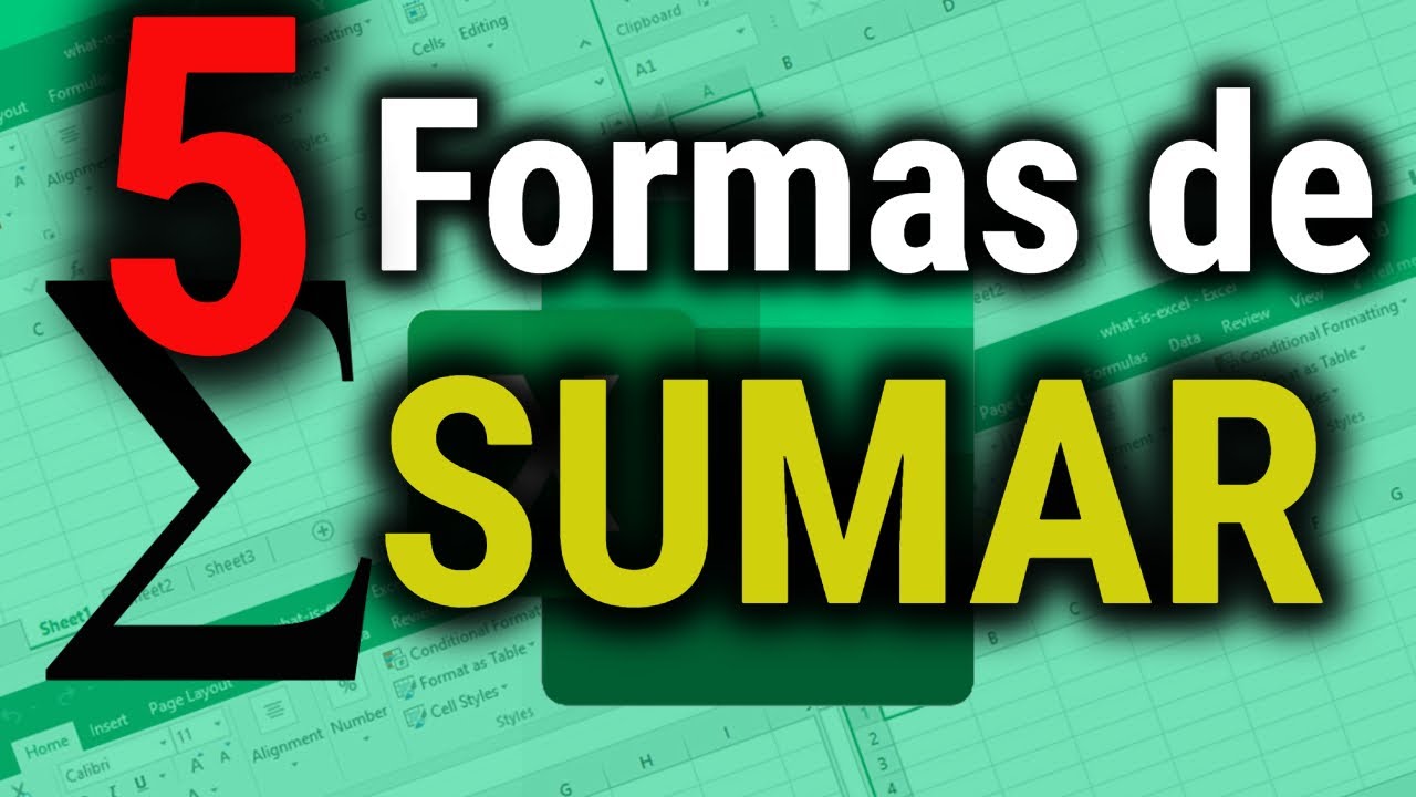 ✅ 5 FORMAS de SUMAR en EXCEL - CÓMO SUMAR EN EXCEL - Sumas FÁCILES en EXCEL. 📗📗 -CURSO EXCEL