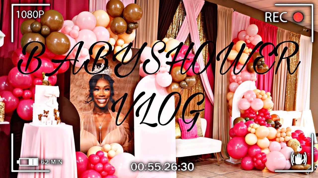 OUR BABY SHOWER | GRWU,VLOG & GIFT OPENING