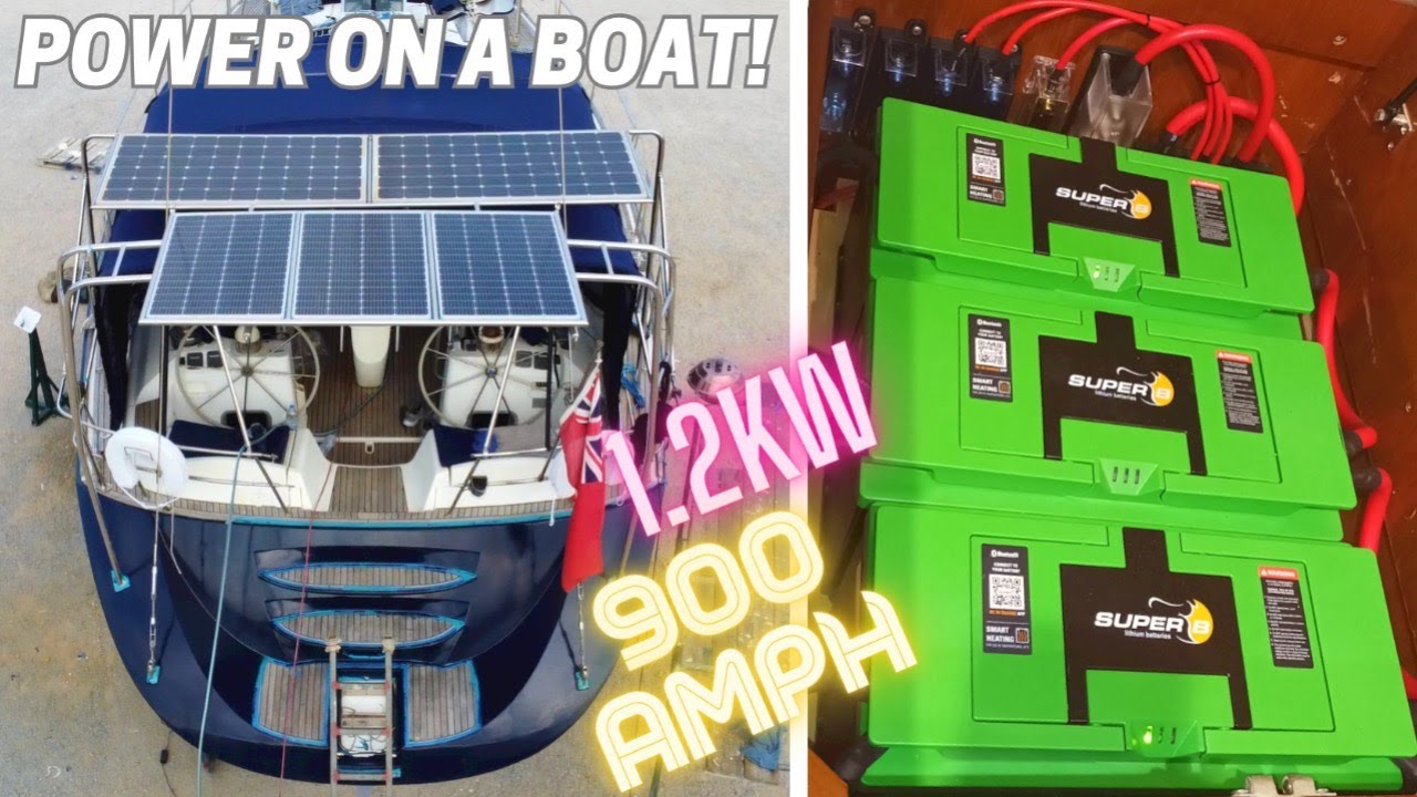 SOLAR & LITHIUM INSTALLATION! New electrical system on a Sailboat, SuperB & Renogy