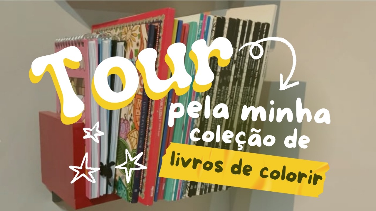 Tour pelos meus livros de colorir 2025