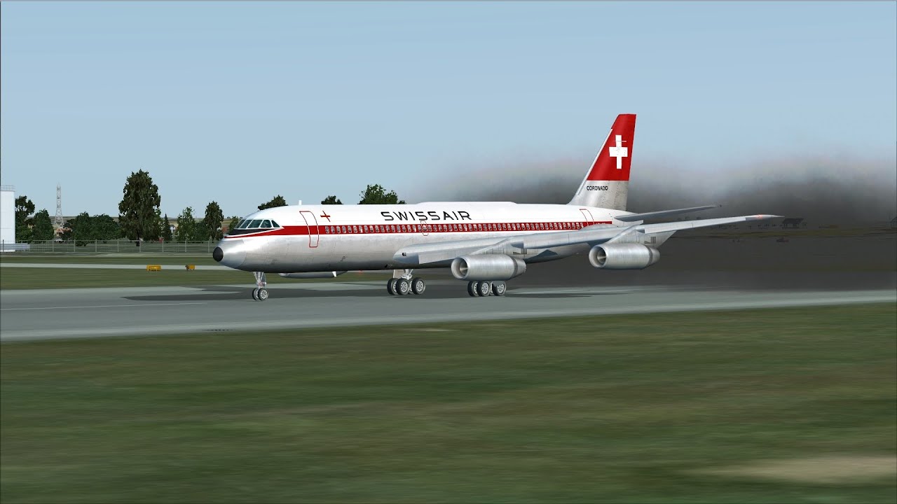 FSX - Convair CV-990s at (EGBB-BHX) Birmingham, UK - xviews