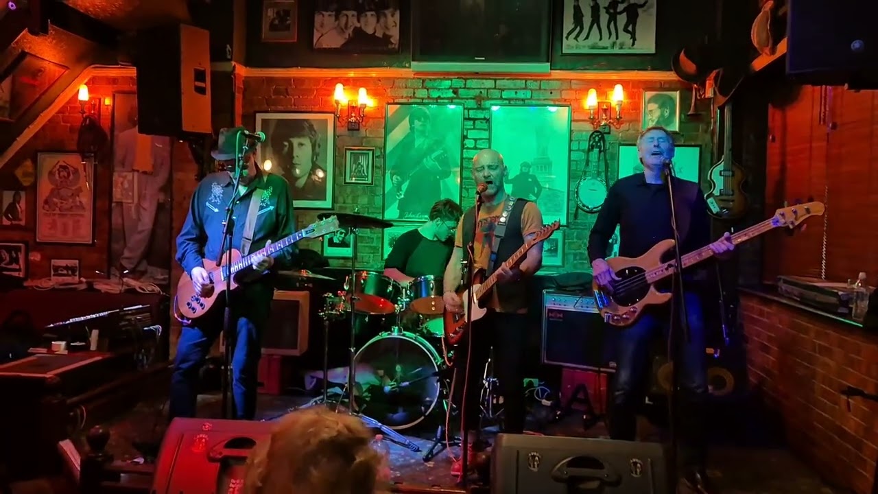 The Slogans at The Cavern, Raynes Park playing 'Just What I Needed' by The Cars on Sat. 21/1/26.