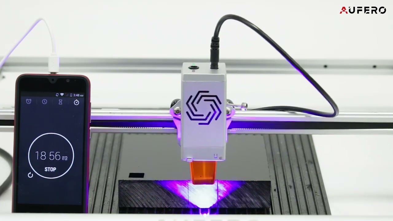 New arrival of real 10W Aufero laser 2--30mm acrylic cutting