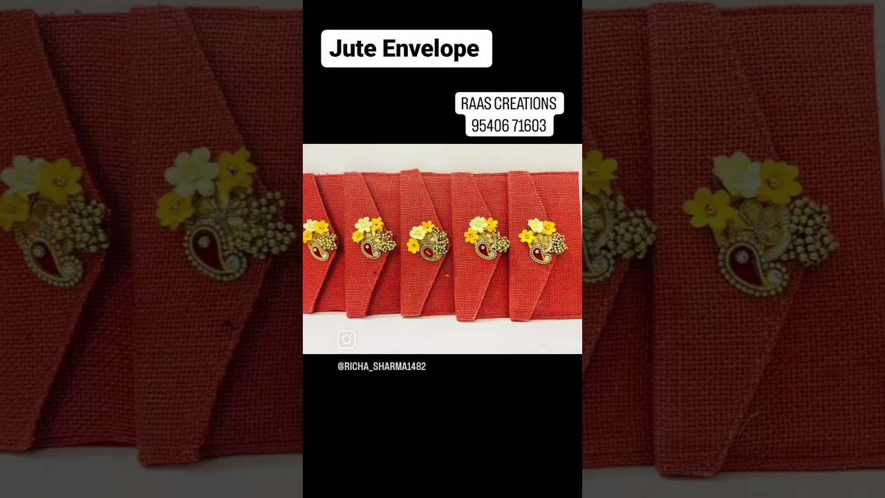 jute envelope moq 10pcs DMFORORDERS