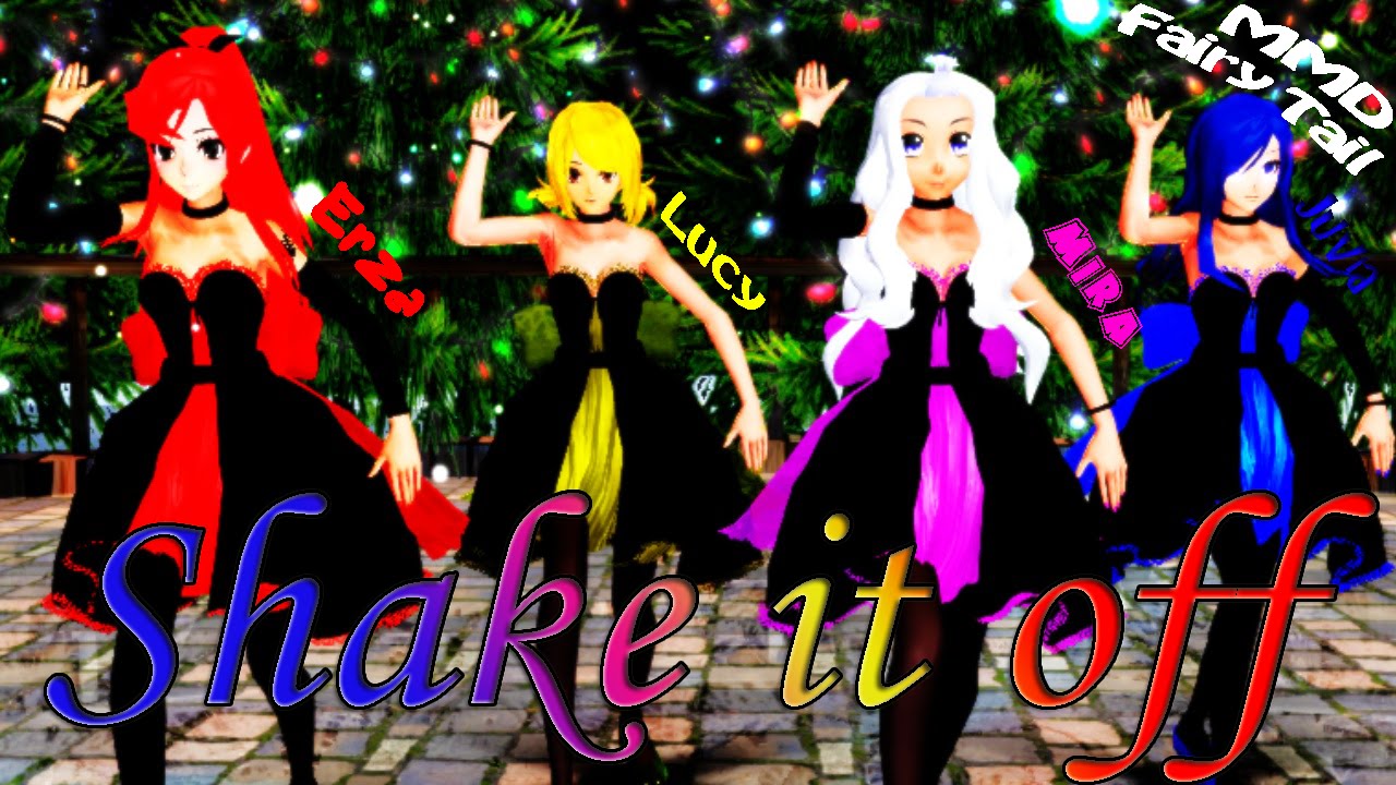 Mira,Lucy,Juvia and Erza(MMD)-