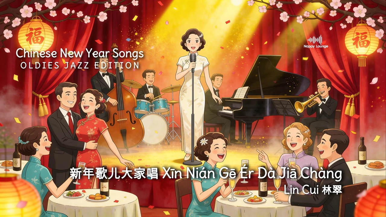 Lin Cui 林翠 - 新年歌儿大家唱 Xīn Nián Gē Ér Dà Jiā Chàng (Old Shanghai Jazz) #chinesenewyear #恭喜 #新年快乐 #恭喜发财