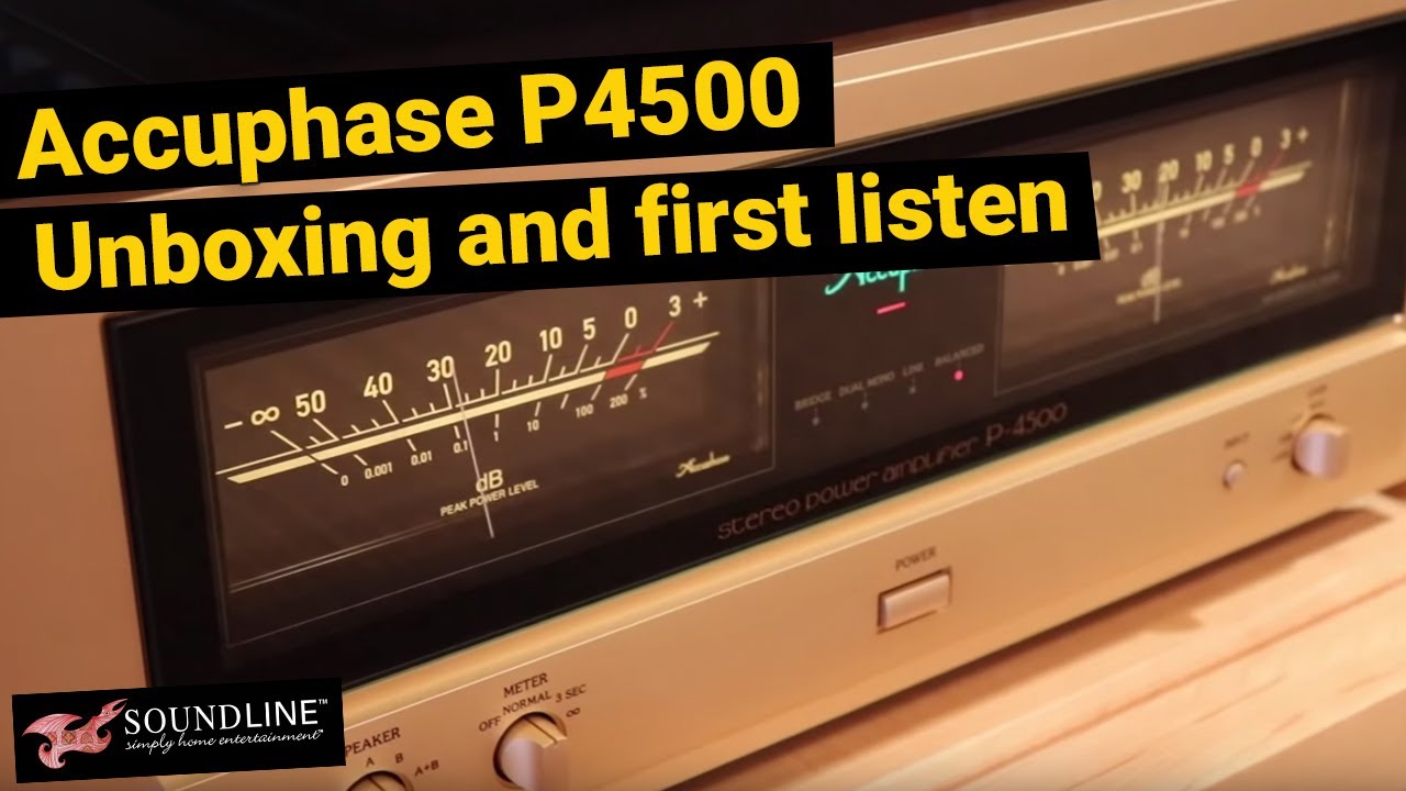 Accuphase  P4500 Power Amp Unboxing and Quick Listen