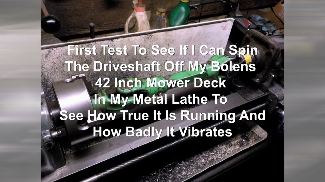 First Test Of Driveshaft Spinning In Lathe Jan 22 2026