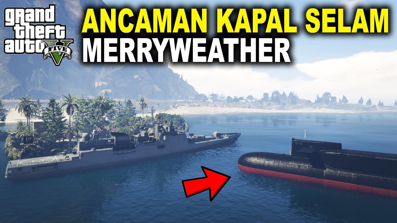 KAPAL SELAM MENGHANTAM BASE KITA - GTA 5 MOD ZOMBIE SURVIVAL #203