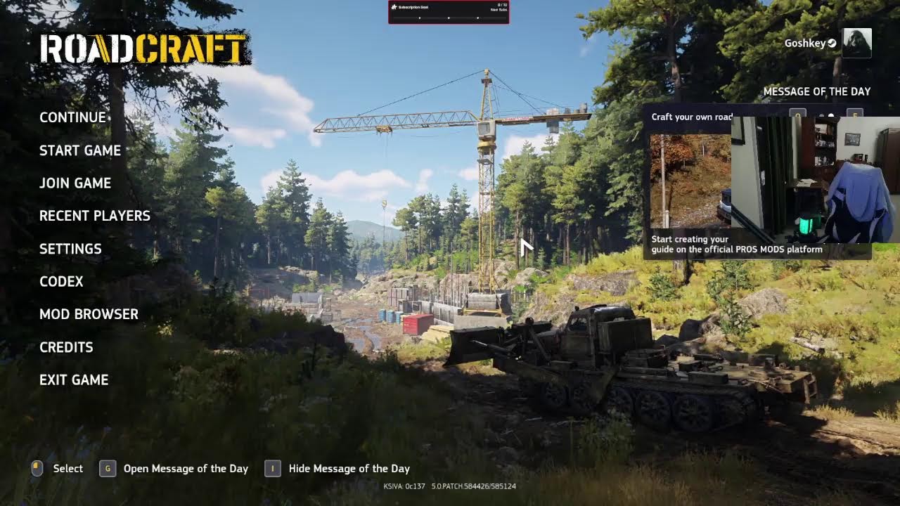 Road craft first playthrough !!
