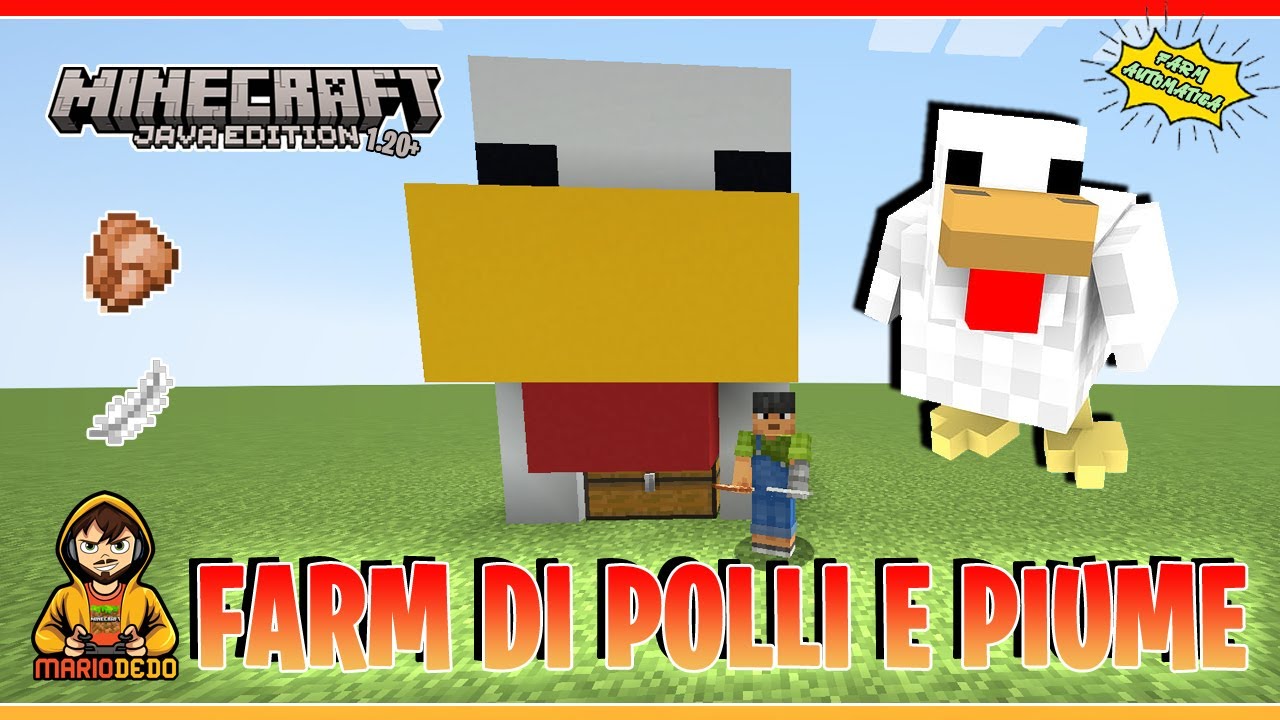 Farm di Polli e Piume Minecraft