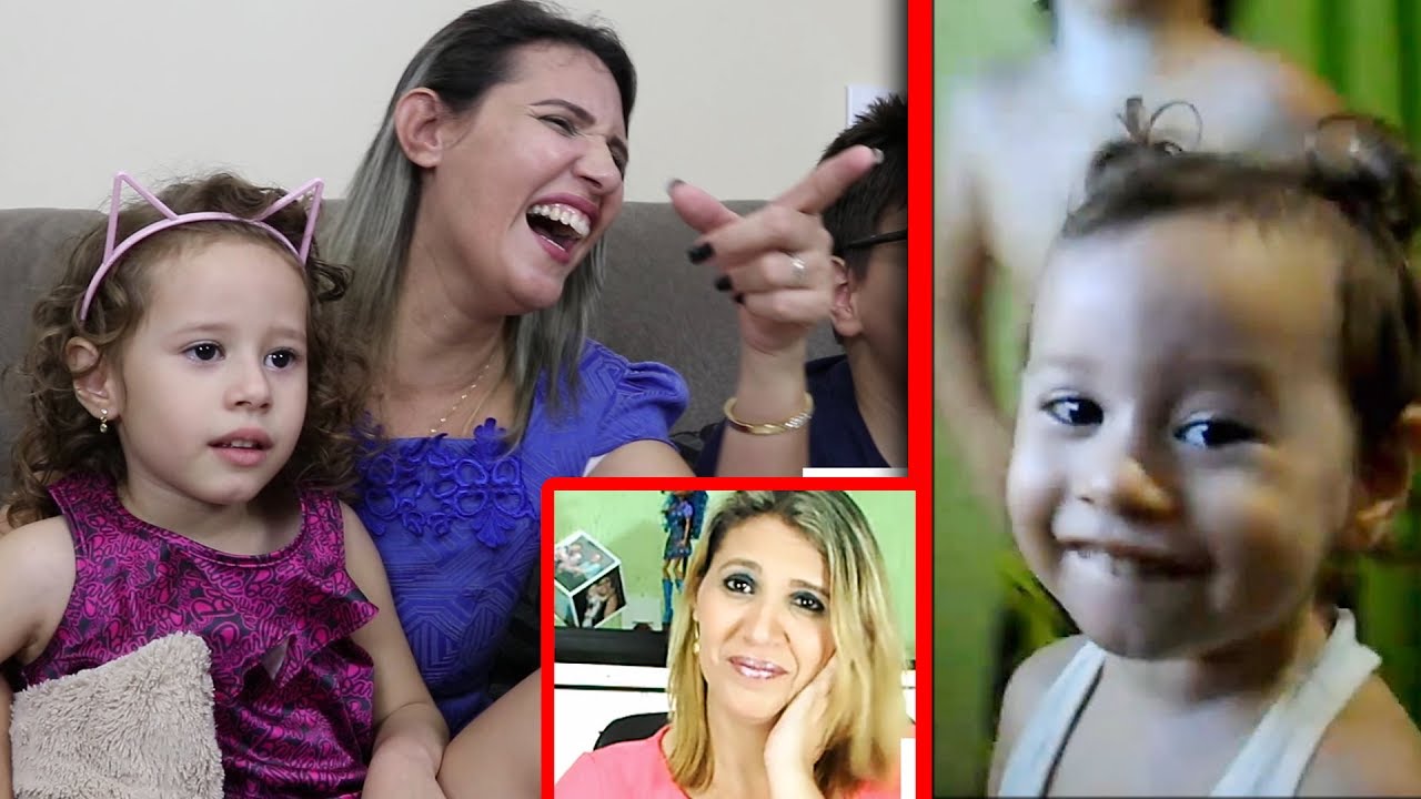 REAÇÃO A VÍDEOS ANTIGOS - Erlania e Valentina
