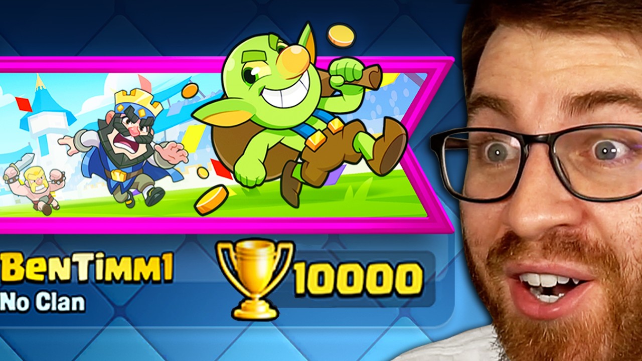 I hit 10,000 Trophies for the first time in Clash Royale!
