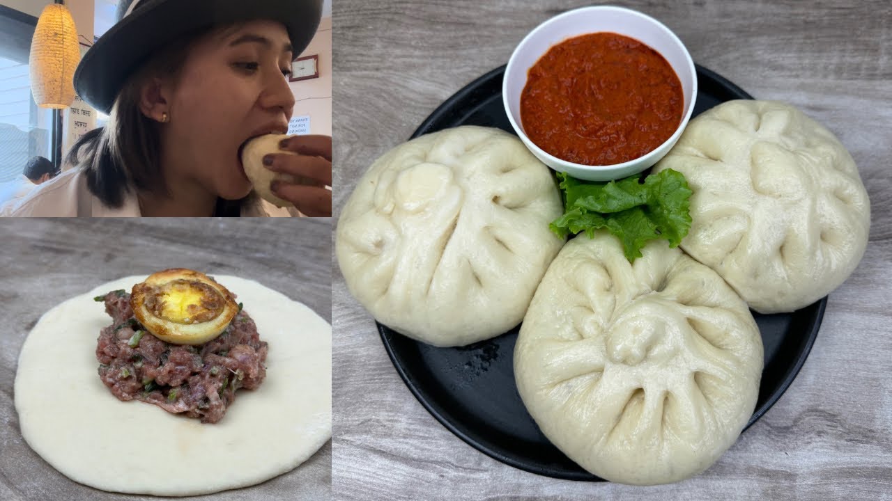 PORK TYPO| DARJEELING FAMOUS  STREET  FOOD  TYPO |BIG  MOMO RECIPE| STEAM BURN