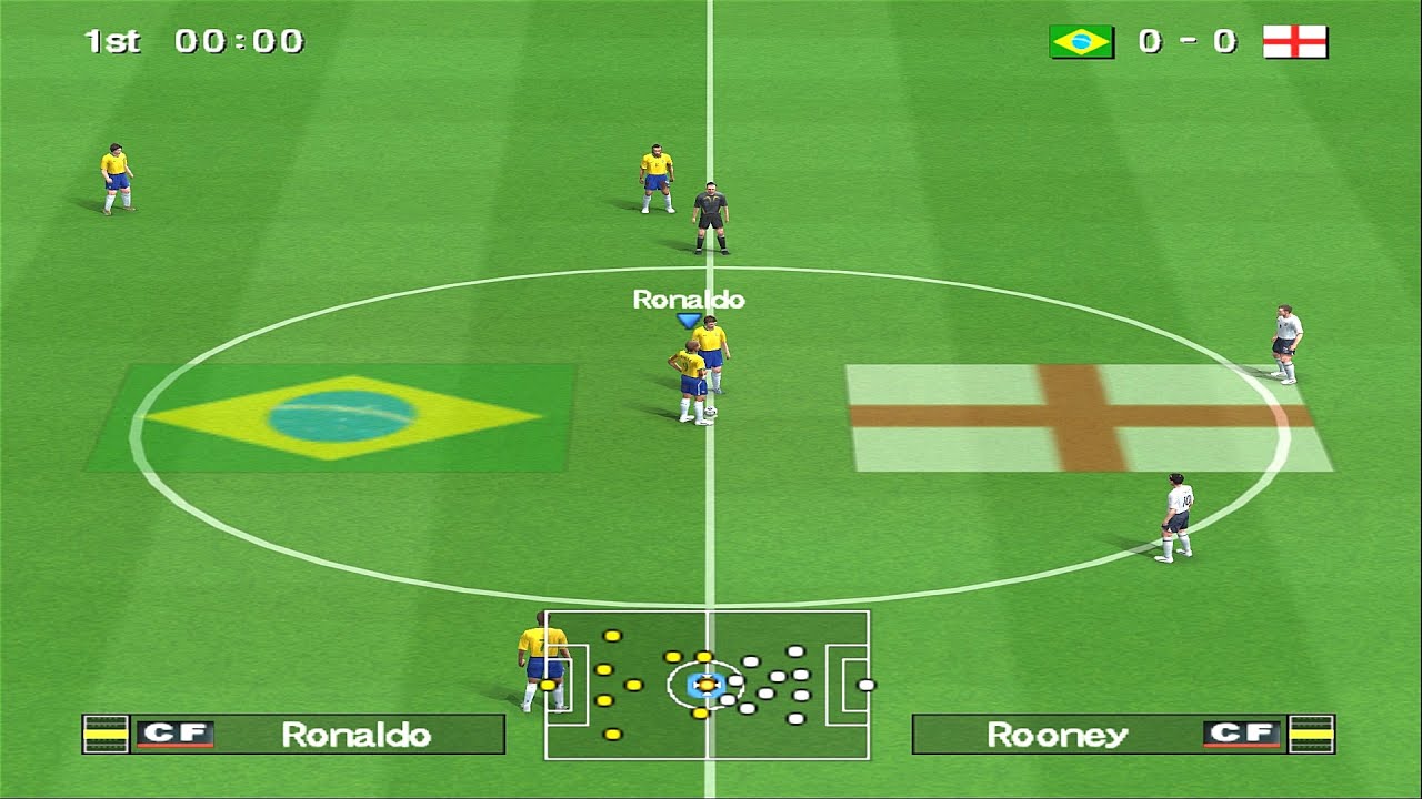 Winning Eleven 10 — Бразилия против Англии | PS2