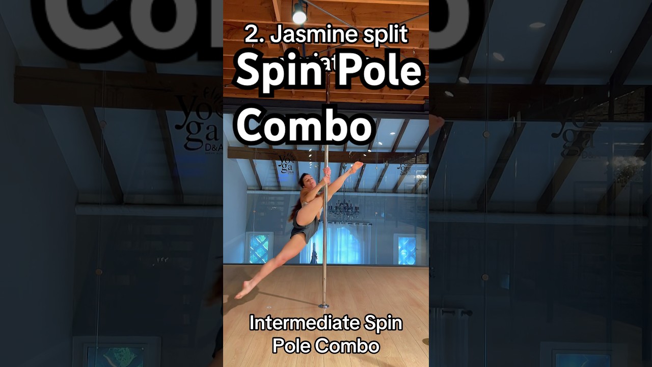 Intermediate Spin Pole Dance Combo to Gone Gone Gone by @TeddySwims and @davidguetta #poledance
