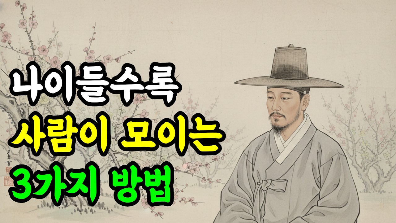 나이 들수록 사람이 모이는 이유 정약용이 알려주는 관계가 편해지는 법