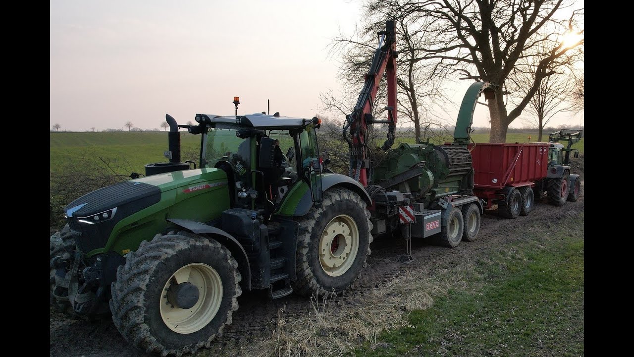 Hackguterzeugung Lohnunternehmen Blunk, Fendt 1050 & Jenz HEM 593, Riecken's Landmilch