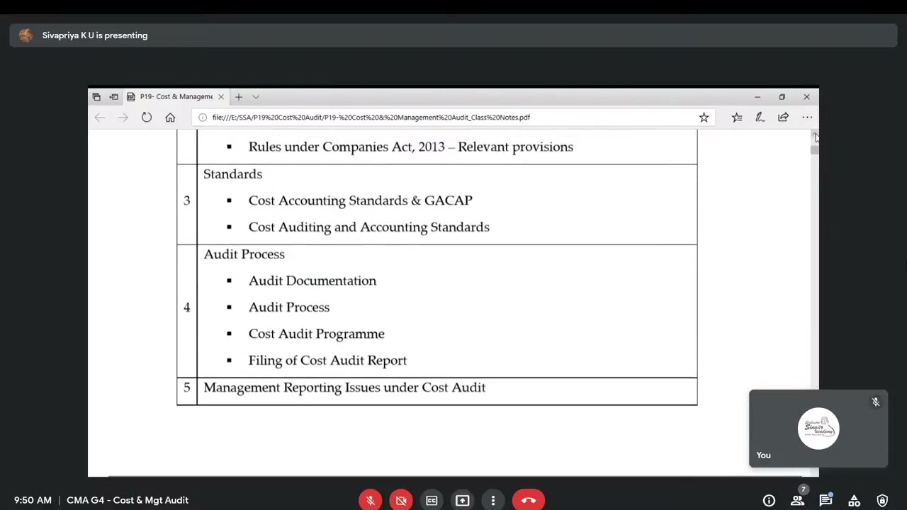 MJ22CMAG4 - 1. Cost Audit - Basics & Statutory Provisions
