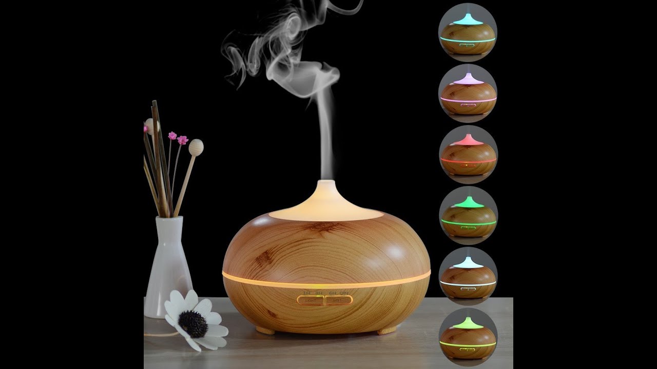 InnoGear&reg; 300ml Aromatherapy Essential Oil Diffuser Wood Grain - REVIEW