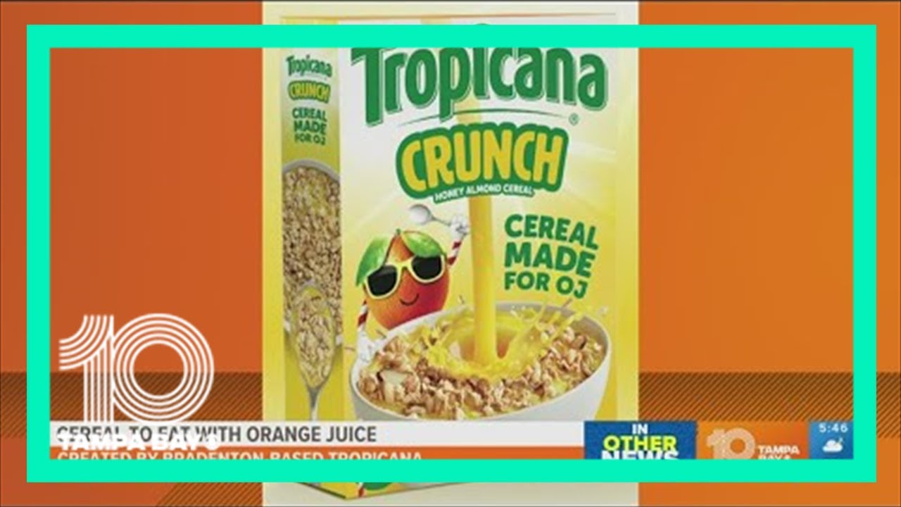 Tropicana unveils cereal made for orange juice