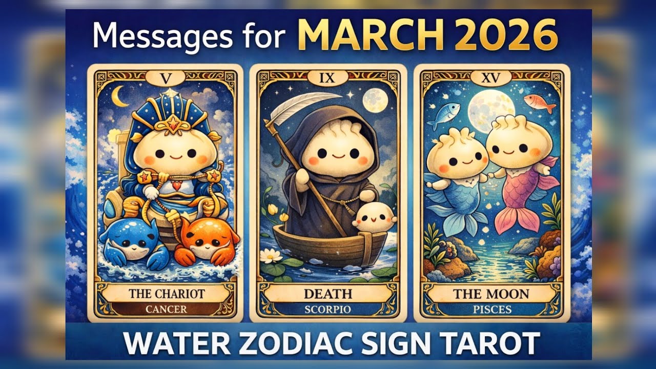 🌊 Water Signs 🥟 • Messages coming in for the beginning of MARCH 2026 🎴