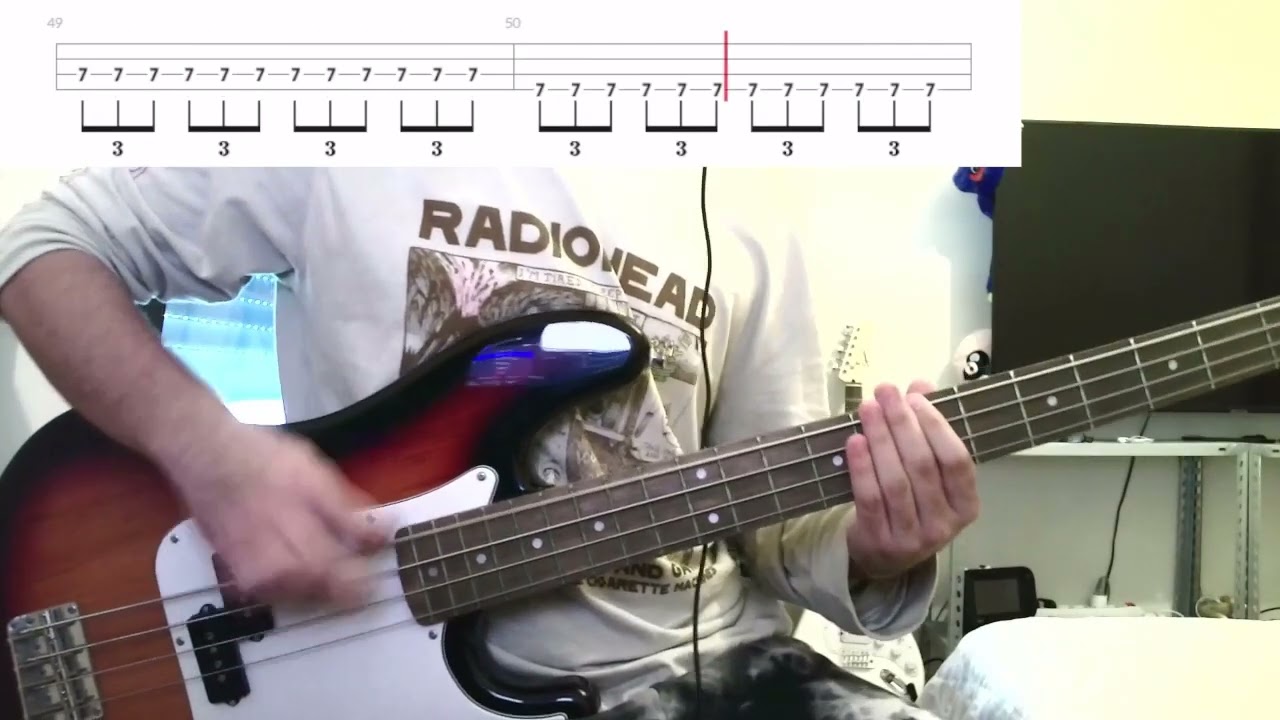 Red light - The Strokes (Bass cover with tabs)